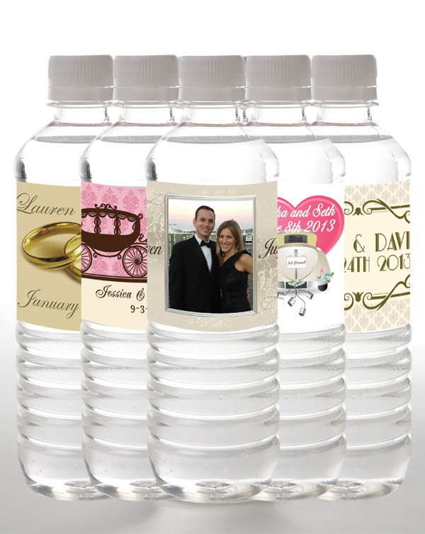 Wedding water bottles | personalized