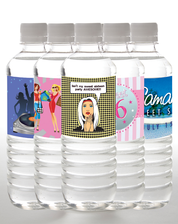 Sweet Sixteen water bottles | personalized